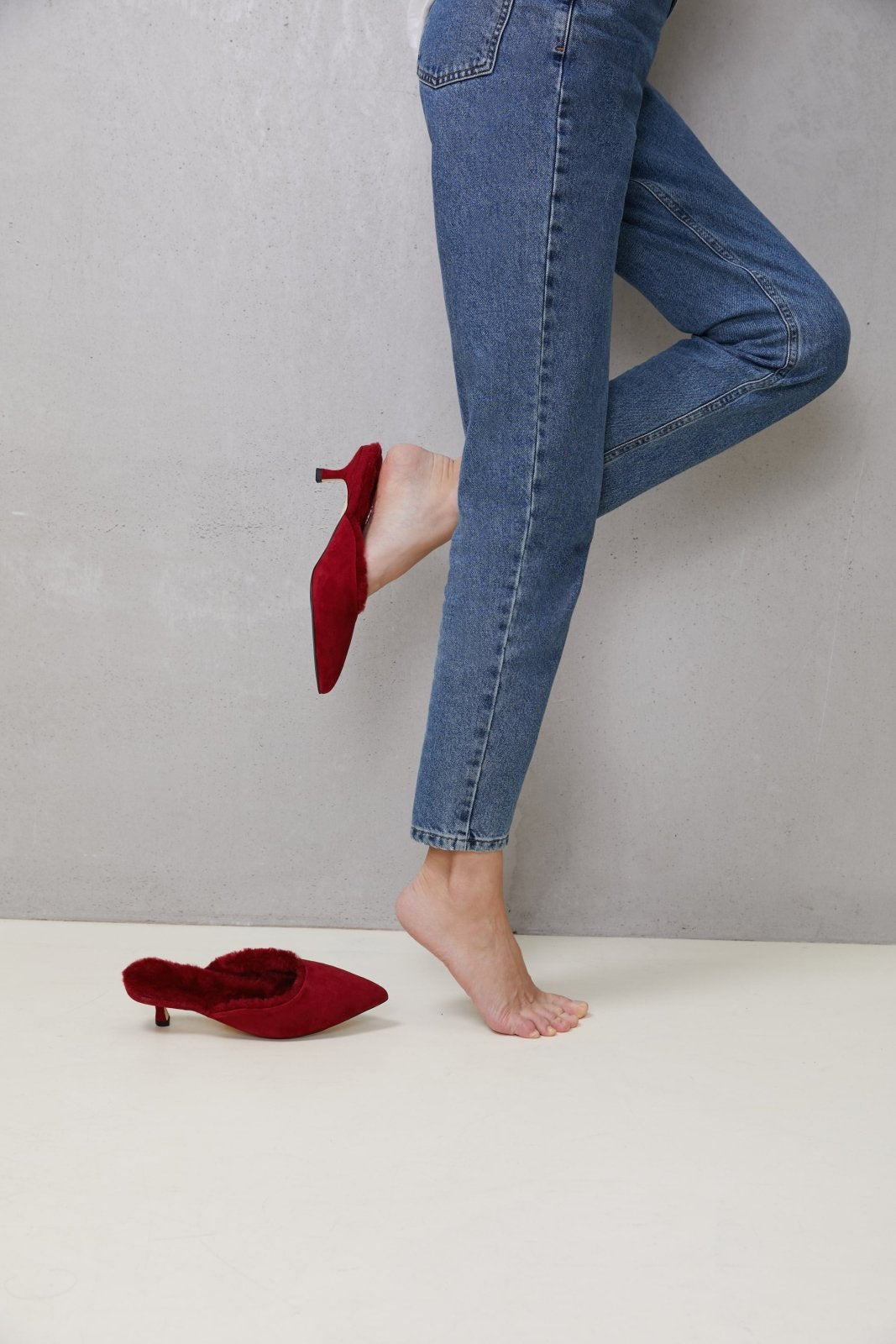 Brenda 2.0 Red Mules