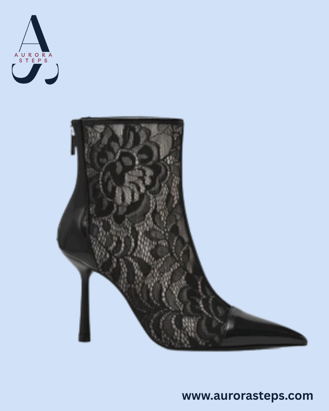 Arlette-l Bootie Blk Lace