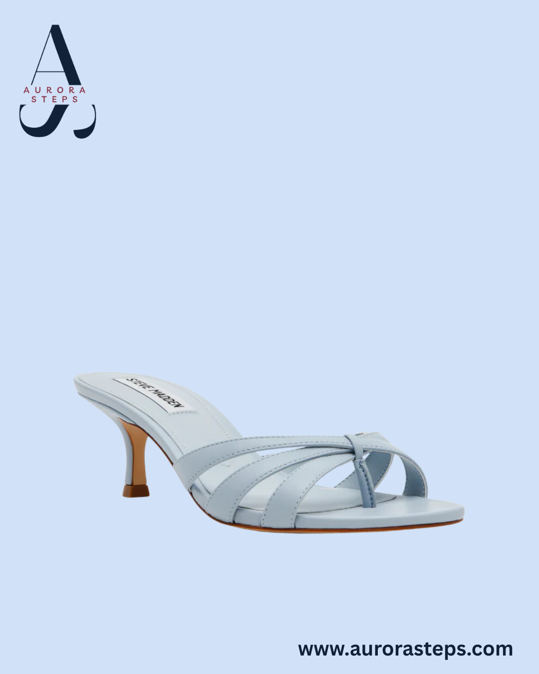 Cary Sandal Lt Blue Leather