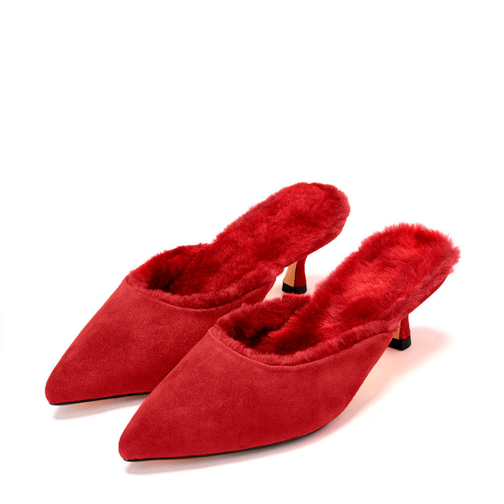 Brenda 2.0 Red Mules