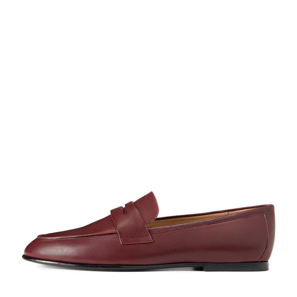 Farley Leather Burgundy Loafers